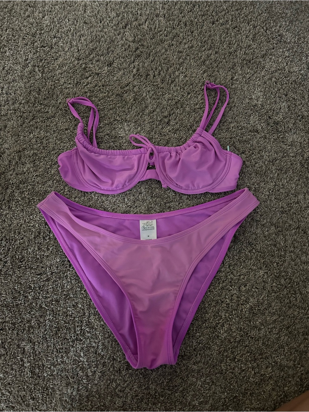 wild fable Purple Two-Piece Bikini Set